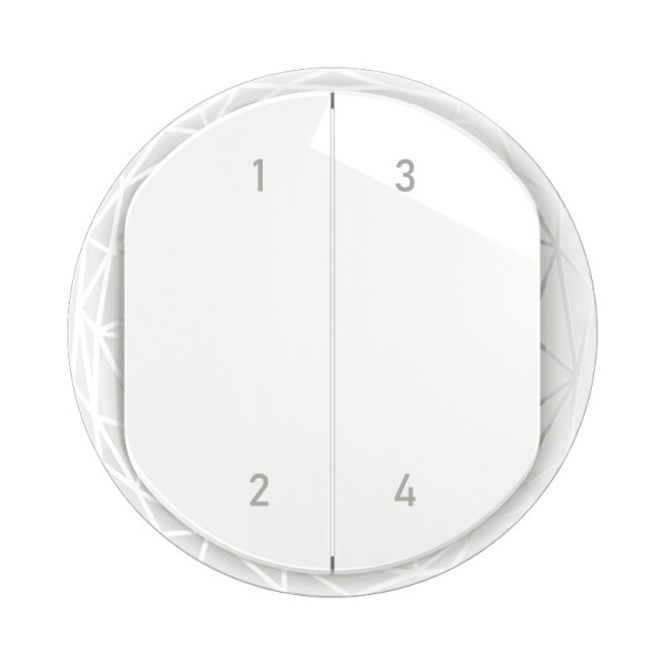 Enjoliveur commande 4 scénarios sans fils céliane with netatmo - blanc