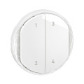 Enjoliveur commande 4 scénarios sans fils céliane with netatmo - blanc