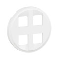 Enjoliveur prise quadruple rj45 céliane - blanc