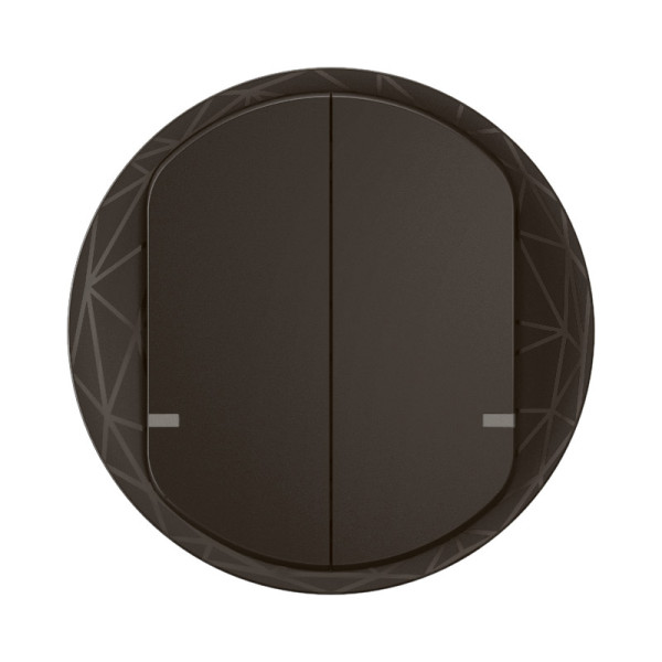 Enjoliveur interrupteur double céliane with netatmo - noir