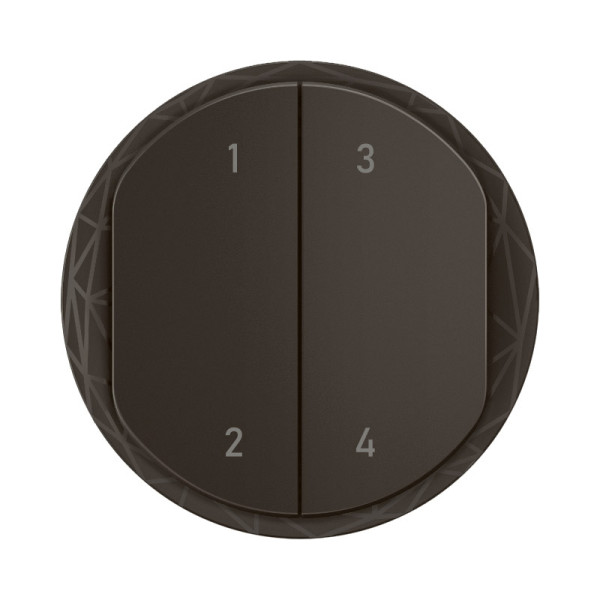 Enjoliveur commande 4 scénarios sans fils céliane with netatmo - noir