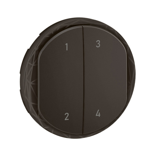 Enjoliveur commande 4 scénarios sans fils céliane with netatmo - noir
