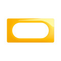  plaque de finition céliane 4 à 5 modules - jaune safran