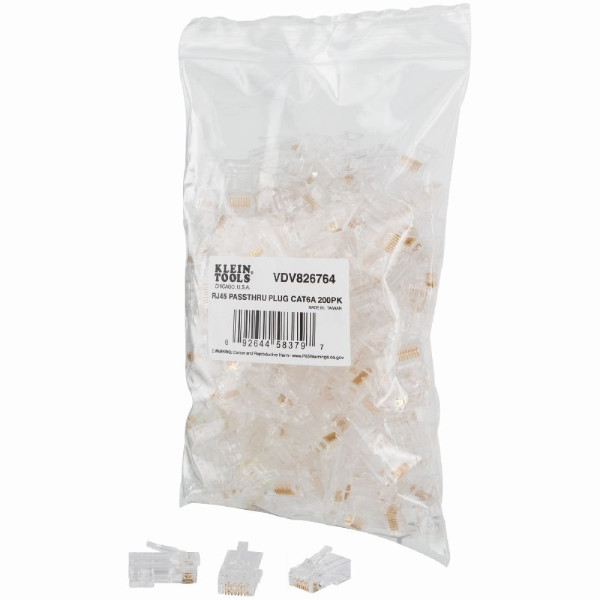 Fiche de données passthru cat6a utp pack 200 pcs