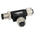 Osisense xg - t de connexion - réseau rs485/canopen - m12 5 broches 2fem./1mâle