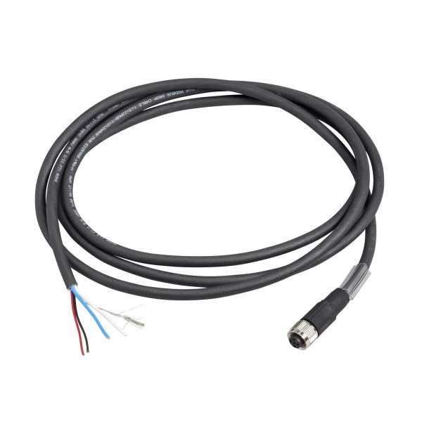 Osisense xg - câble blindé modbus - conn. mâle m12-fils libres - ip67 - 5m