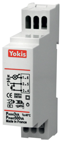 Yokis Télévariateur temporisable Modulaire Yokis 500W (5454062)