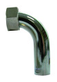 Raccord 2 pièces coudé douille laiton 3/4 Ø 14 intérieur Ø 16 extérieur chromé
