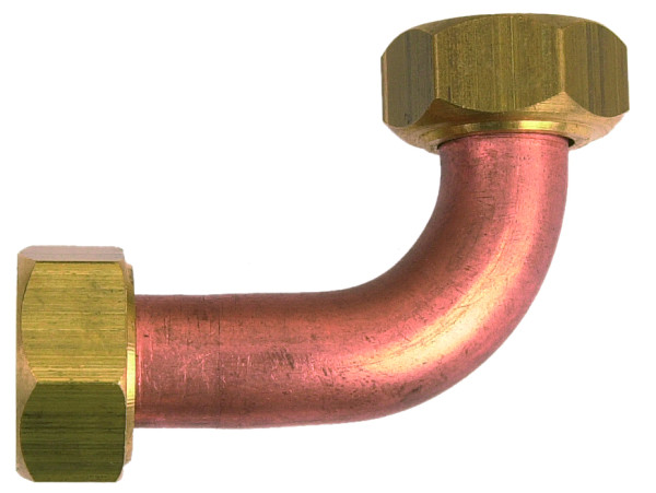 Raccord double femelle 2 ecrous tournants coude 1"