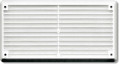 Grille à persienne blanche de dimensions 165x86