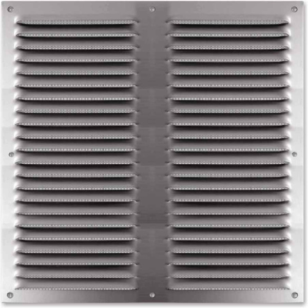 Grille à persienne alu de dimensions 25cmx25cm