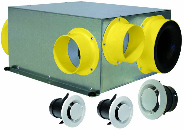 VMC simple flux autoréglable Eoliance Silencio EX-P15 2HR compact