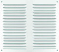 Grille à persienne blanche de dimensions 20cmx20cm