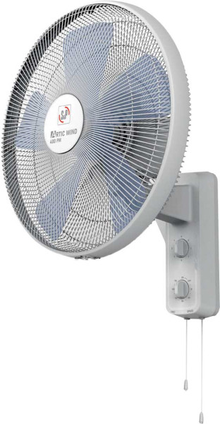 Ventilateur de mur 3 vitesses, d 400 mm, vitesse d'air : 2,3 m/s.