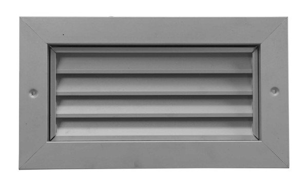 Grille de trans1ert anti-vue, alu, contre cadre, d400 x 150mm