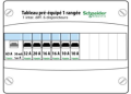 Tableau électrique pré équipé Schneider Resi9 XP 1 rangée 63A 6 disjoncteurs , pré-câblé