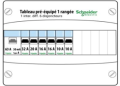 Tableau électrique pré équipé et pré câblé Schneider Electric Resi9 XP 1 rangée 63A 6 disjoncteurs