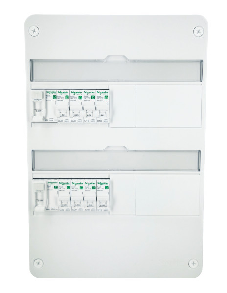 Tableau électrique pré équipé Schneider Resi9 XP 2 rangées 40A 8 disjoncteurs pré-câblé