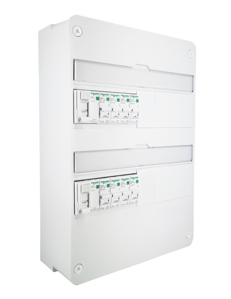 Tableau électrique pré équipé Schneider Resi9 XP 2 rangées 40A 8 disjoncteurs pré-câblé