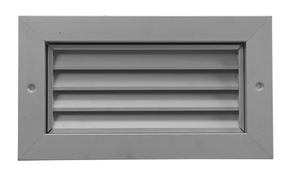 Grille de trans1ert anti-vue, alu, contre cadre, d400 x 400mm