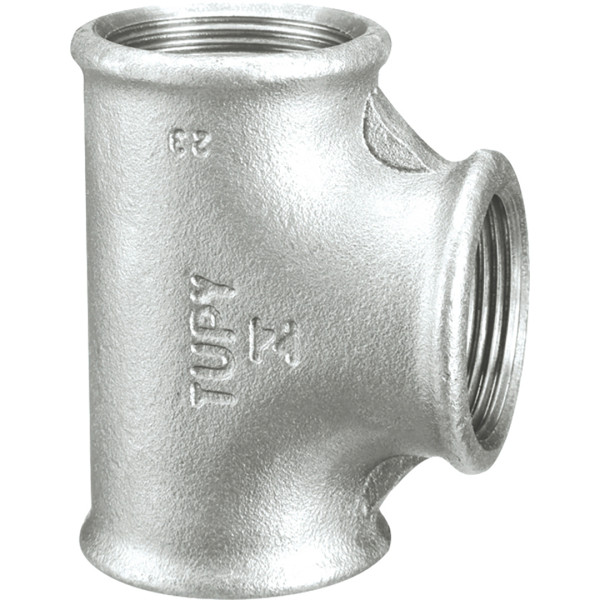 Raccord fonte malléable galva 11/4 té égal femelle-femelle-femelle 