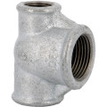 Raccord fonte malléable galva 21/2x21/2x2té réduit femelle-femelle-femelle 