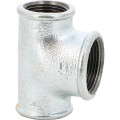 Raccord fonte malléable galva 21/2x21/2x2té réduit femelle-femelle-femelle 