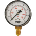 Manomètre à boitier abs-sec-ø63-radial-raccord 1/4 bsp 0-10 bars psi 0/145