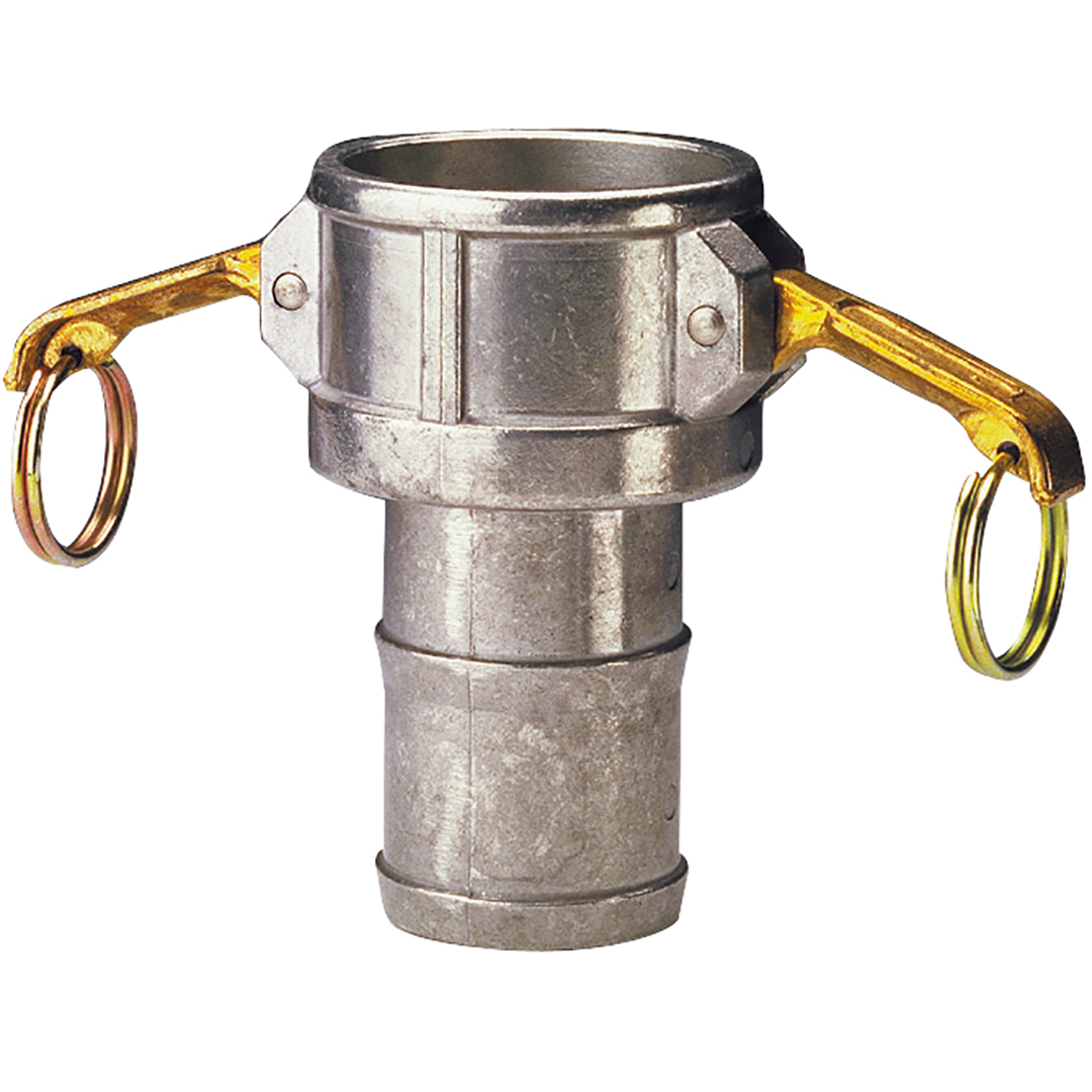 Raccords Rapides Type C&E 2 Pouces NPT - Kit 2 Pièces En Aluminium, Couplage Camlock, Couleur Argent, Pour Tuyaux