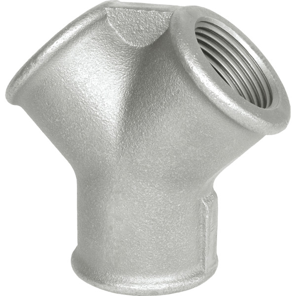Raccord fonte malléable galva 3/4 distributeur égal en y  - Sferaco - 220G20
