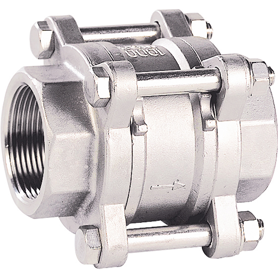 Sferaco 384006 Clapet inox toutes positions-3 pièces-taraudé npt-pn63 dn 1