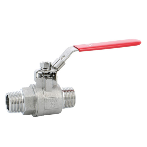 Robinet à tournant sphérique-2 pièces inox pn63-m.m. bsp dn 1