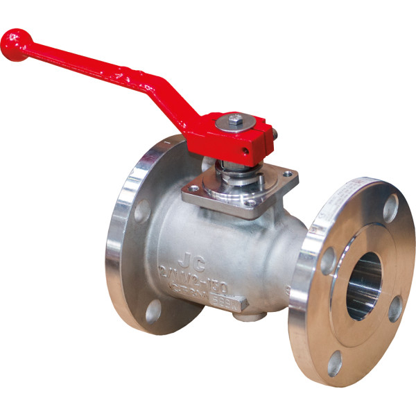 Robinet à tournant sphérique corps inox astm a351 cf8m - raccordement à brides class 150 pn20 - dn 100 nps 4
