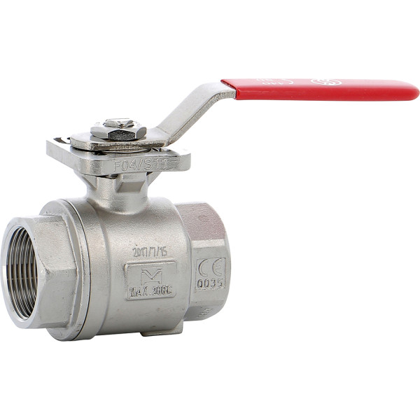 Rts 2 pièces inox pn63-taraudé bsp-avec platine iso 5211 dn 11/4