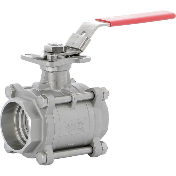 Rts 3 pièces inox pn63 à souder s.w.-platine iso-gamme initiale dn 25