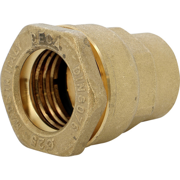 Raccord deca laiton droit femelle réduit ø25mm sortie 1/2''