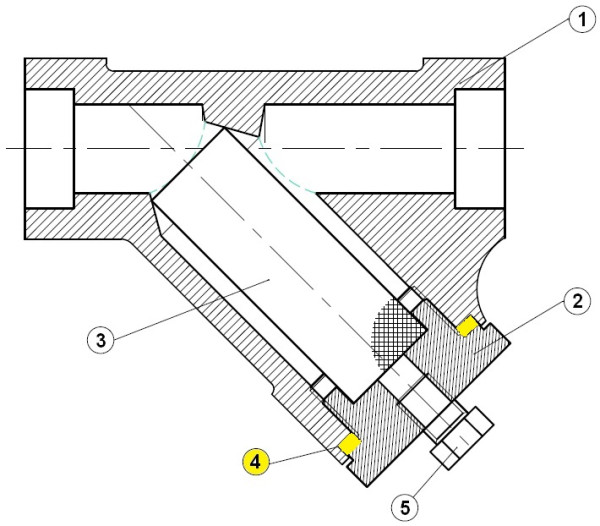 Joint filtre 231 11/4-11/2 - Sferaco - 9801118