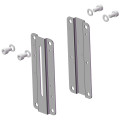Kit vis+plaque inox vg 100 plaque support et 8vis