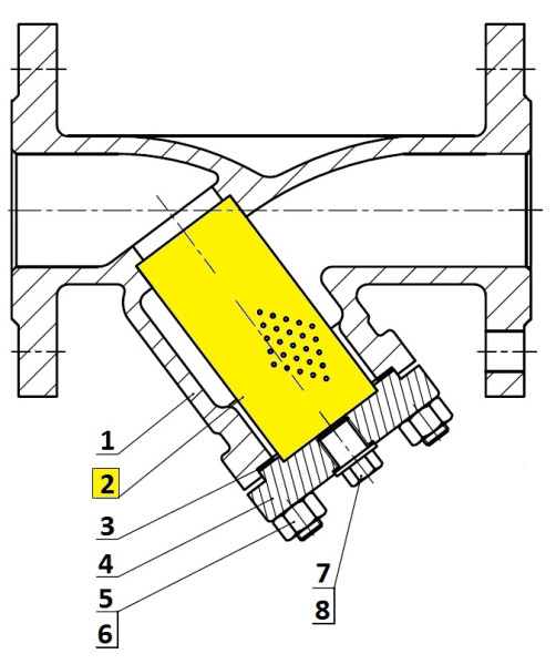 Tamis p.235 vmv dn250 l390xd243 - Sferaco - 9802442