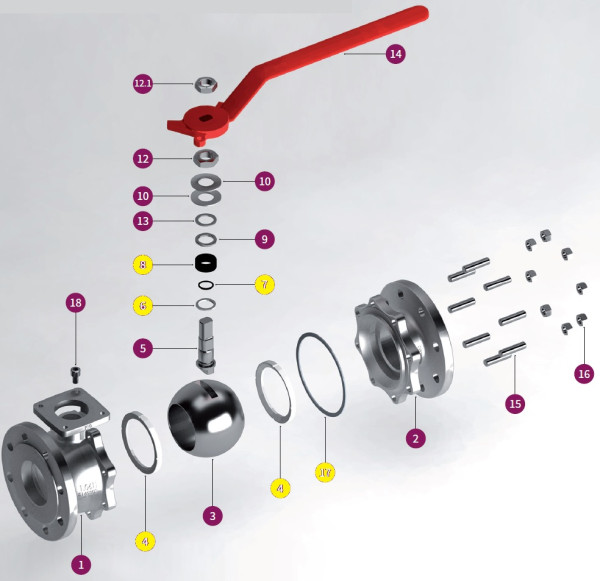 Kit jts icp 752/753 dn150 - Sferaco - 9804310