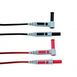 Cordons de mesure Ø4mm Chauvin Arnoux PVC rouge/noir surmoulés