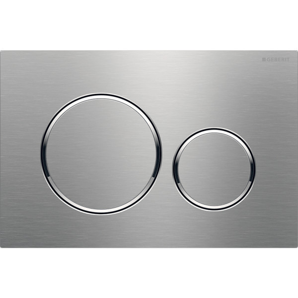 Plaque de déclenchement geberit sigma20 double touche inox brossé