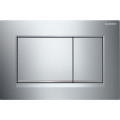 Plaque geberit sigma30 double touche: chromé brillant, chromé mat