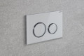 Plaque geberit sigma21 double touche: chromé, blanc