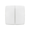 Transformeur double Appareillage Saillie composable blanc