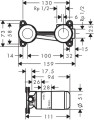 Corps d'encastrement pour mitigeur lavabo et évier encastré