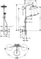 Showerpipe croma 280 1jet chromé