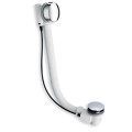 Vidage baignoire automatique 57 cm nf  long life+ siphon chrome