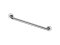 Barre d'appui droite 600 mm, tube inox poli brillant ø 32 mm, embase ø 77 mm