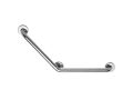 Barre d'appui 135° 400x400 mm, tube inox poli brillant ø 32 mm, 3 fixations